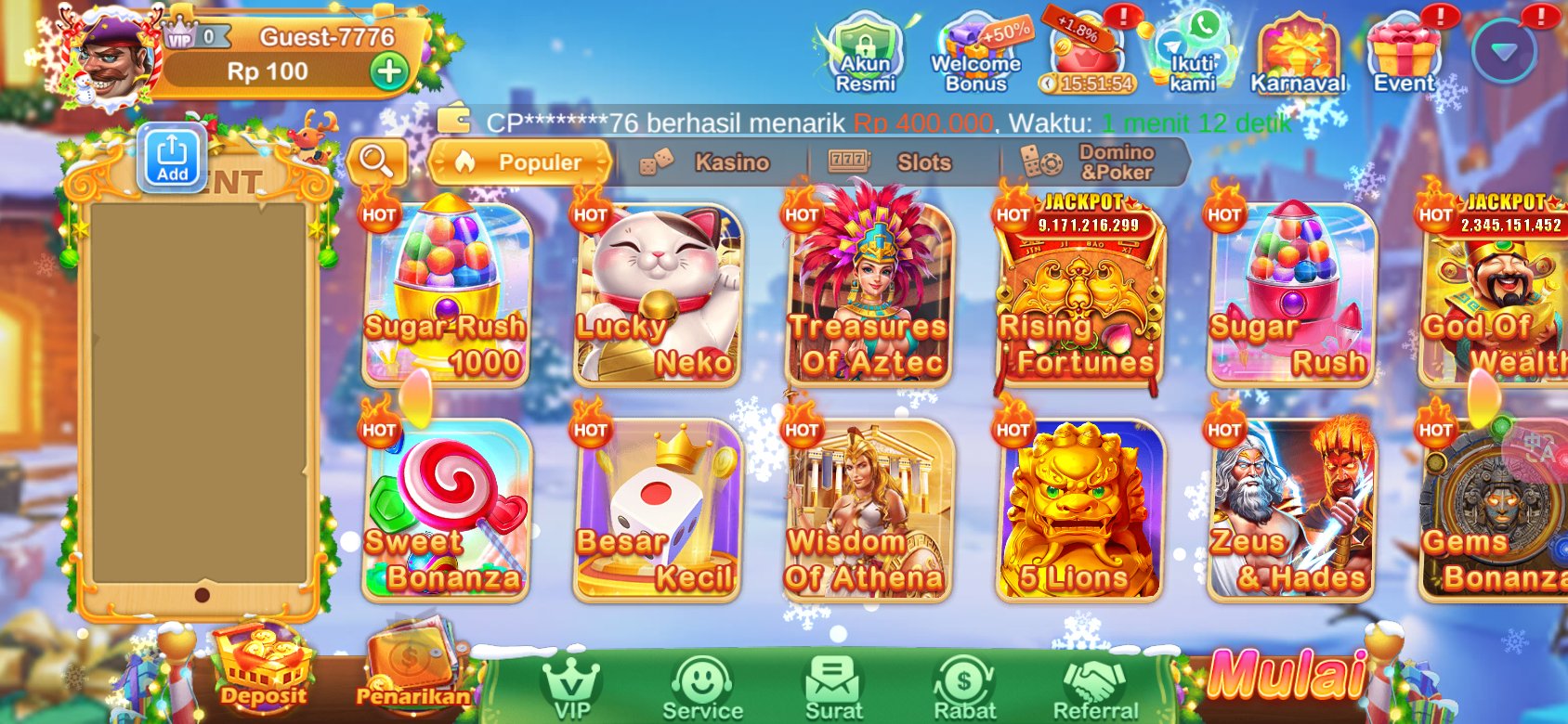 Permainan Slot Populer di QT777 dengan Jackpot Besar